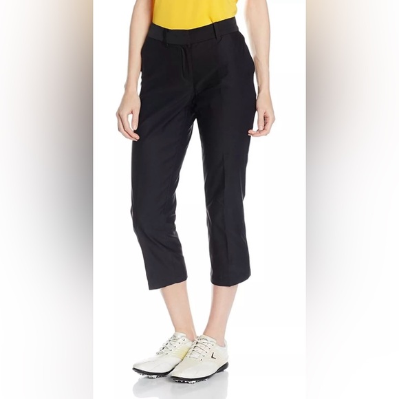 Nike Golf Dri-Fit Women’s Size 10 Black Golf Cropped Pants - Picture 1 of 5